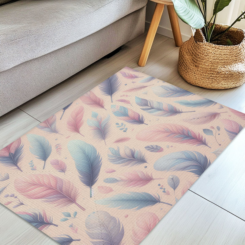 Feather Breeze Braided Rug, Rectangle 3 pi x 5 pi