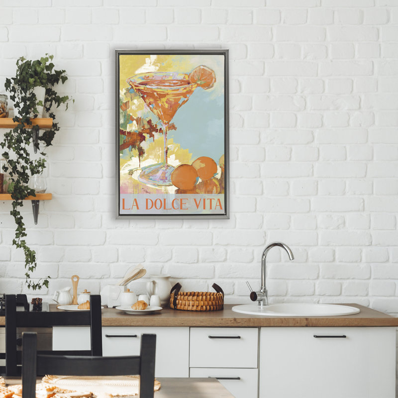 Cadre flottant Dolce Vita, H 25 po x l 17 po, Cadre flottant gris lustré