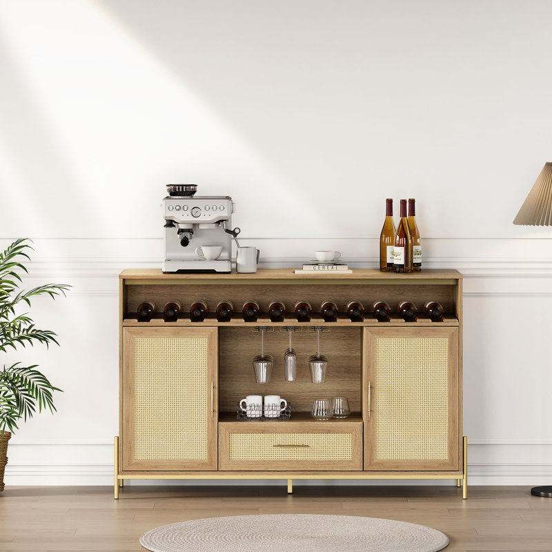Armoire à vin avec tablettes réglables 55 po Desilien