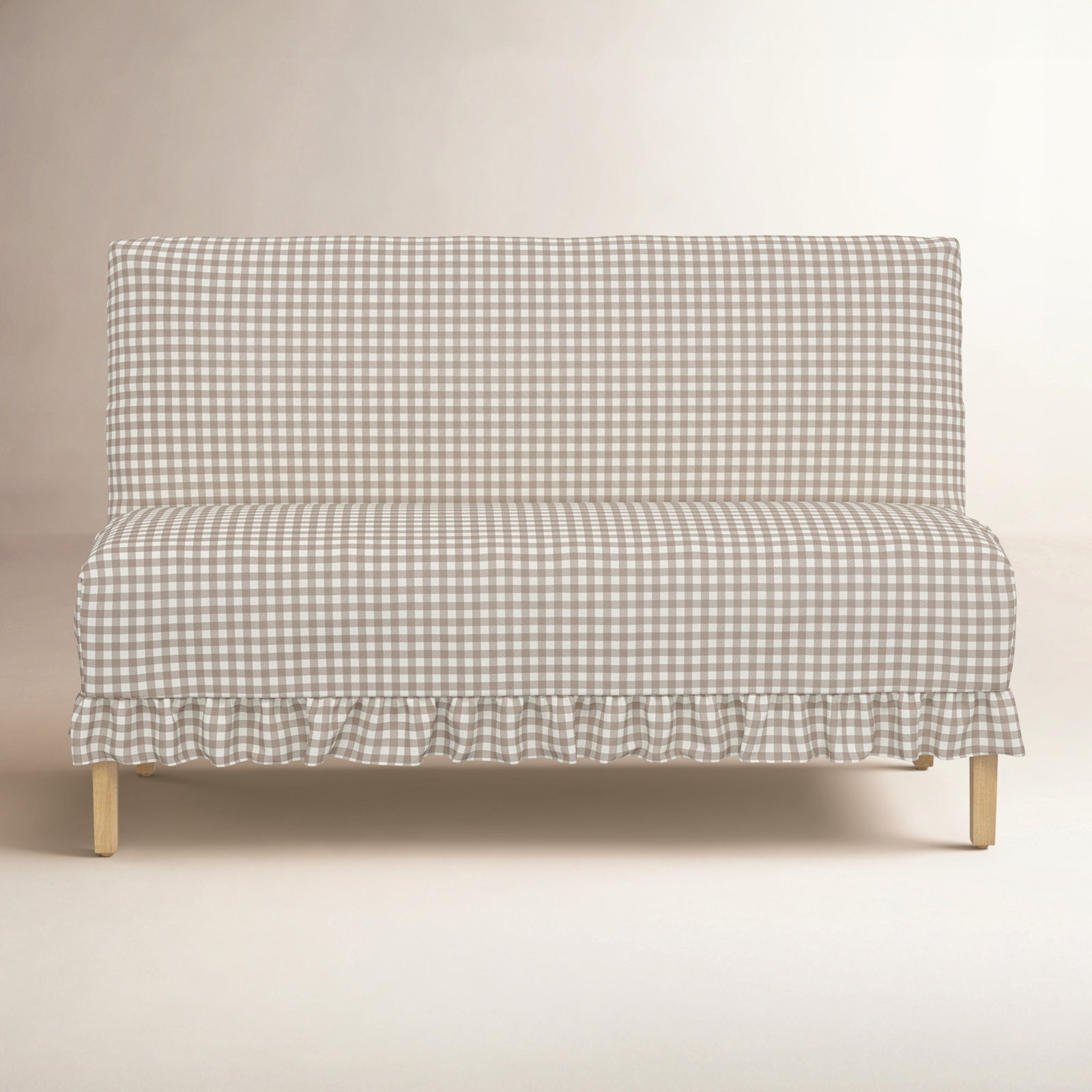 Maggie 57" Dining Bench, Classic Gingham Tan