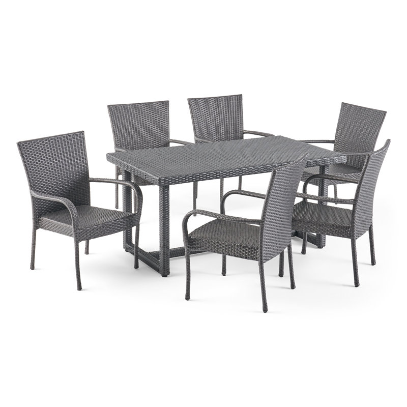 Ensemble de salle à manger rectangulaire pour 6 personnes 59 po Leininger