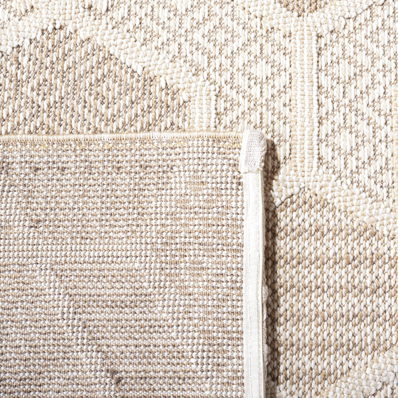 Delvallo Performance Geometric Rug, Square 6'7"