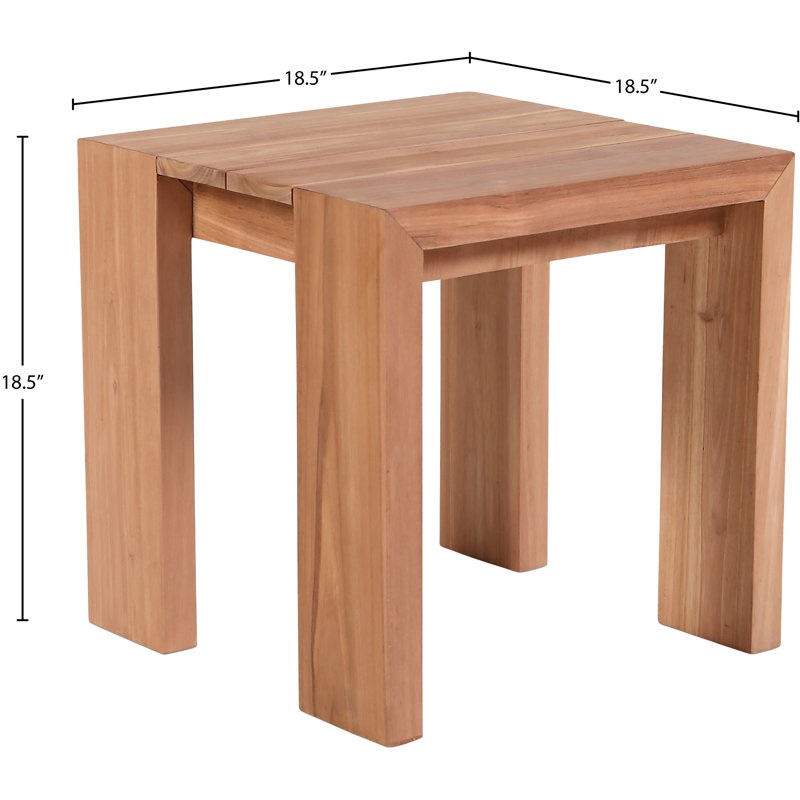 Rectangular Teak Outdoor Side Table