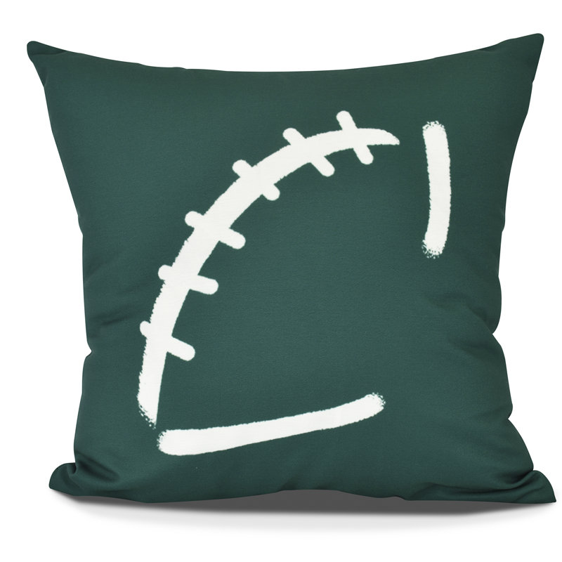 Housse et insert de coussin carré Goals, Gourds and Gatherings, H 18 po x l 18 po, Vert