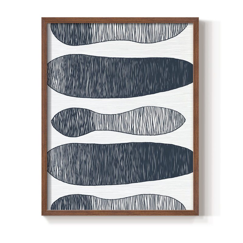 "ABSTRACT Series DCC XXXVI" par J Paul, Noyer, H 21 po x l 17 po