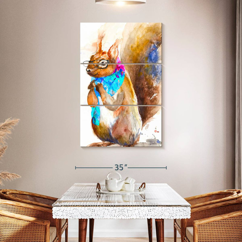 Brampt Hipster Squirrel, 50" H x 32" W