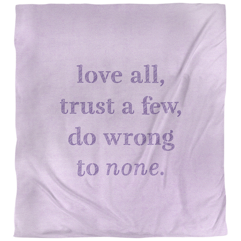 Housse de couette Do No Wrong Quote, Housse de couette pour grand lit, Mauve