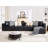 5-Piece 152.76” Wide Leather Upholstered Sectional Sofa-1526743348