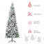 Arbre de Noël artificiel pin non illuminé enneigé avec branches et pointes réalistes-115294689