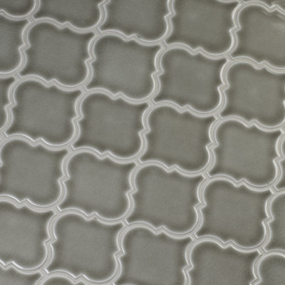  Carreau de mosaïque murale en céramique brillante 11 po x 15 po Lantern