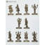 Ensemble de petites statues en laiton Dashavatara