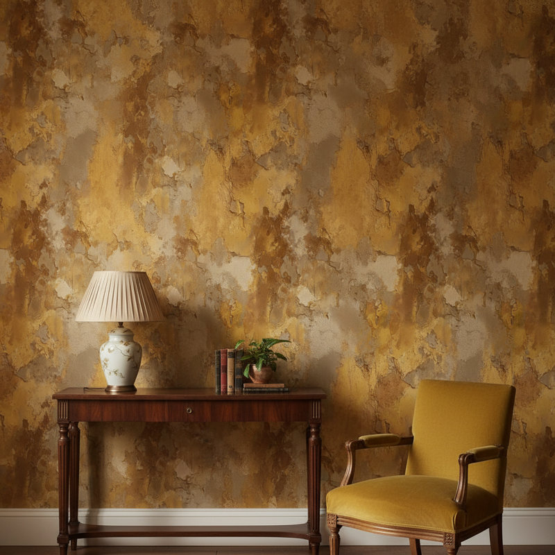 Rust Texture Wallpaper Peel And Stick Decorative Mural