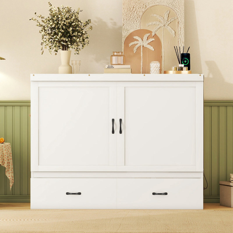 Zanasia Murphy Bed, White