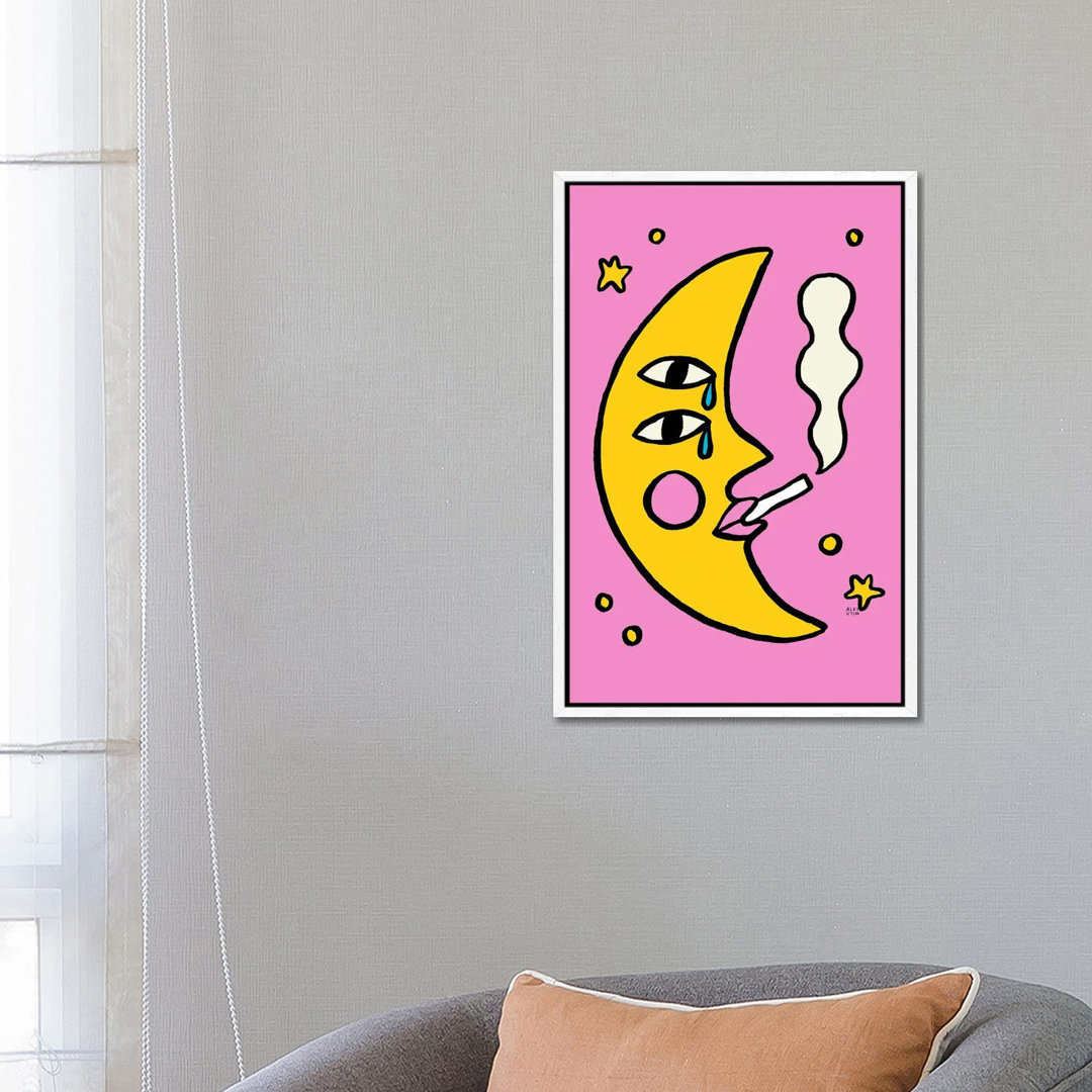 Sassy Moon von Aley Wild - Galerie-verpackte Leinwand Giclée auf Leinwand