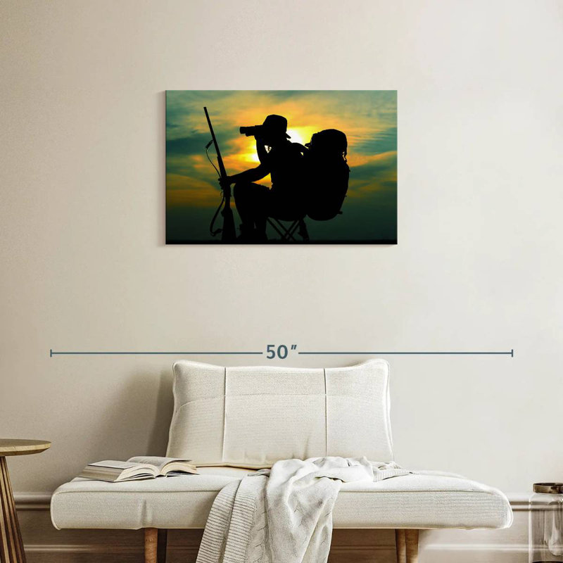 Hunter Scouting, 20" H x 30" W