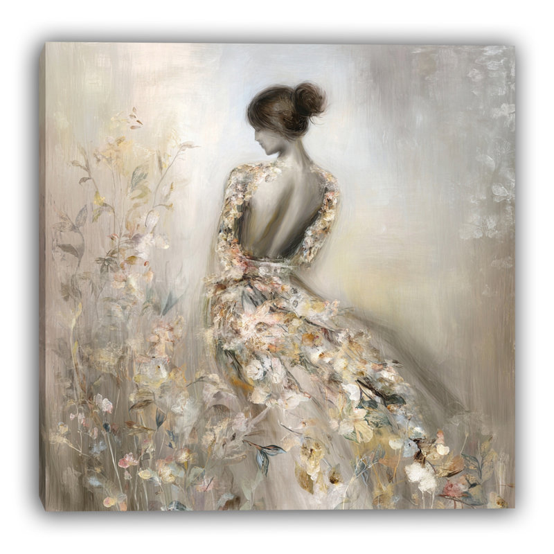 Art mural sur toile tendue Garden Waltz, L 12 po x H 12 po x P 1 po