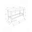 Banc, 42 po rectangulaire, salle à manger, cuisine, rembourré, bois, transitionnel