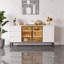 Buffet blanc classique avec rangement pour la cuisine et la salle à manger