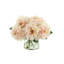 Peony Floral Arrangement In A Clear Glass Vase