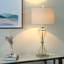 82cm Table Lamp for Bedroom Furniture, Bedside Buffet Lamp with Glass Base