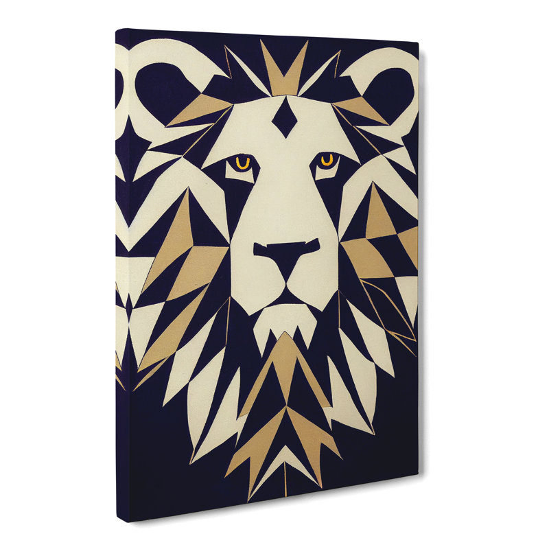 Contemporary Lion Vol.2 - Wrapped Canvas, 76cm H x 50cm W x 3cm D