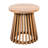 Round Coffee Table Of Wood With Finish For Outdoor Backyard And Garden - Versatile Placement, Low Maintenance Side Look, Poolside Lounge Areas High Capacity, 15.56 Inch Surface-534394341-534394330