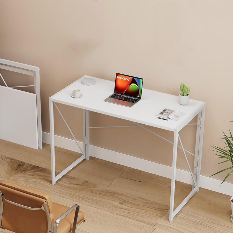 Color 31.5'' Folding Table, White