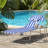Outdoor Folding Chaise Lounge Chair Adjustable Back Tanning Chair-56744644