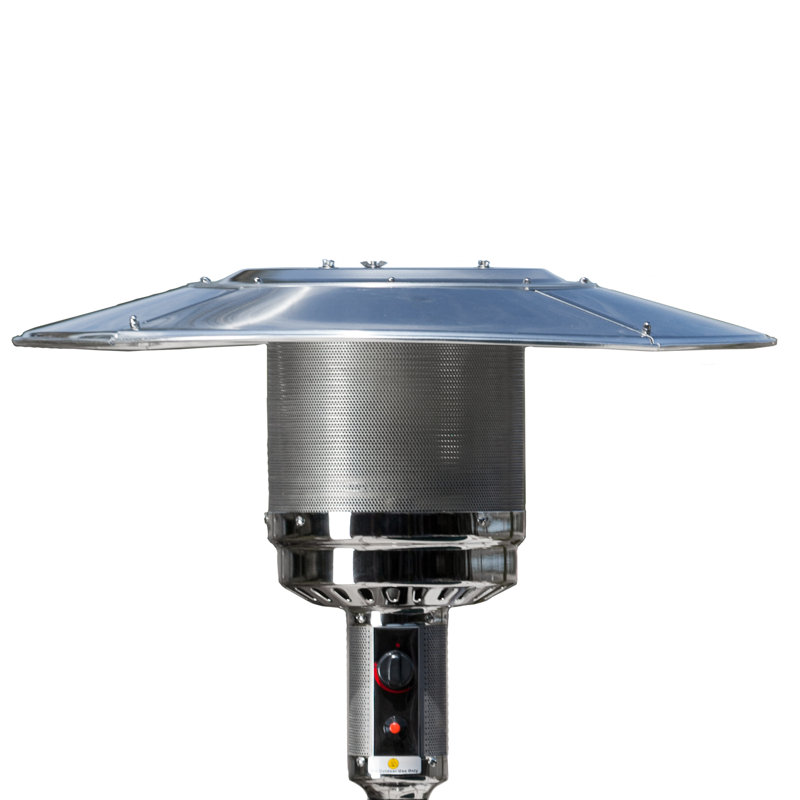 46000 Propane Standing Patio Heater, Hammered Platinum