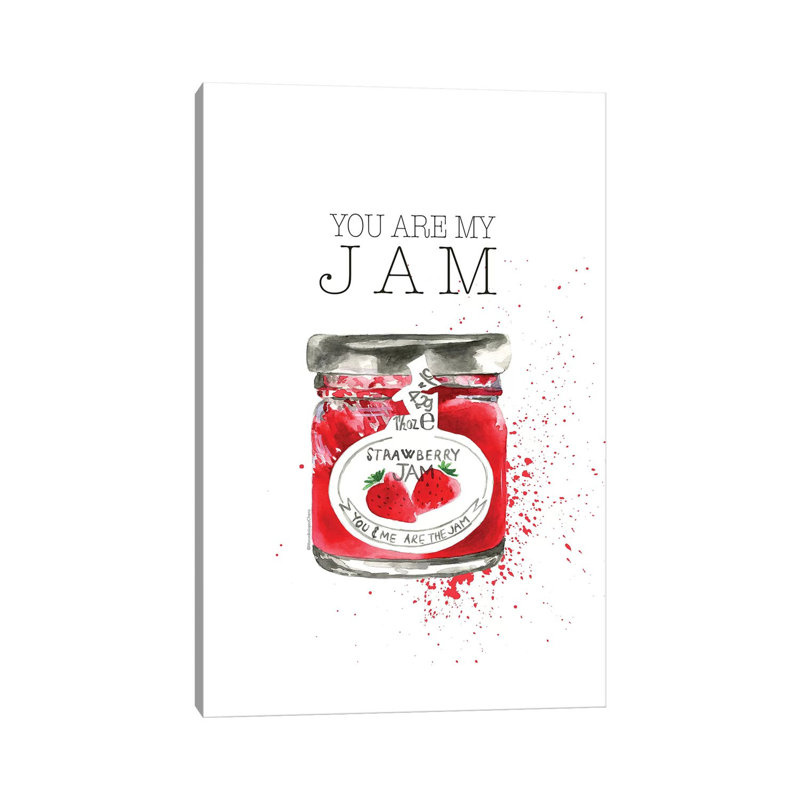 You Are My Jam by Mercedes Lopez Charro - Wrapped Canvas Gallery-Wrapped Canvas Giclée, 20.32 cm H x 30.48 cm W