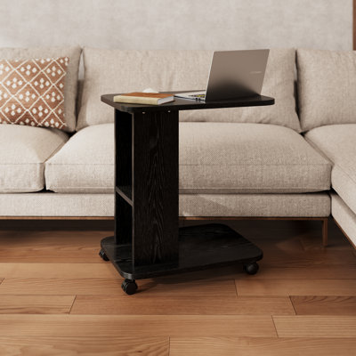 Table d'appoint mobile à 2 niveaux Agripina