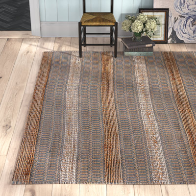 Soliz Geometric Flatweave Gray/Natural Area Rug