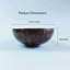 Decorative coconut seashell inlay lacquer bowl set of 2-406644517-406644523