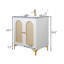 Meuble-lavabo simple 30 po à 2 portes avec plateau en céramique