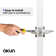 Dune Privacy Door Lever with Push Button and Round Rosette