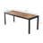 Modern Industrial Dining Table, Atlantic Pine Finish, 47.2 - 73.6 x 29.5 x 29.1 inches | 100% Melamine Coated Particle Board with Sturdy Metal Legs | Holds Up to 99 lbs | Perfect for Stylish Dining Rooms & Gatherings