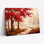 «Autumn Red Trees Landscape», reproduction de peinture à l'huile sur toile, art mural