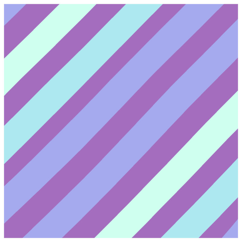 Tapisserie murale mauve aqua Eichler, H 68 po x l 80 po avec 4 œillets