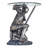 Battle Knight Glass Figurine End Table