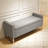 47" Ottoman With Storage,Upholstered Entryway Bench For Bedroom And Living Room,End Of Bed Bench With Metal Base, Grey. Modern Style