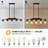 33.9inche 5-Light Farmhouse Pendant Lights for kitchen island or dining room