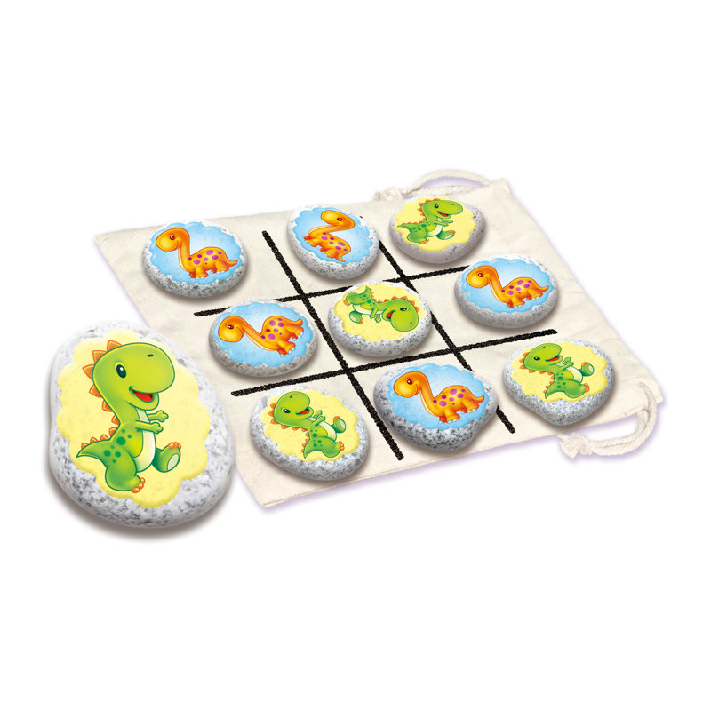 Rock Tic Tac Toe - Dinosaur