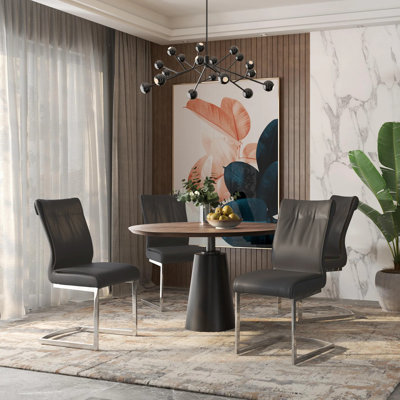 5 Piece Walnut Table Dining Set