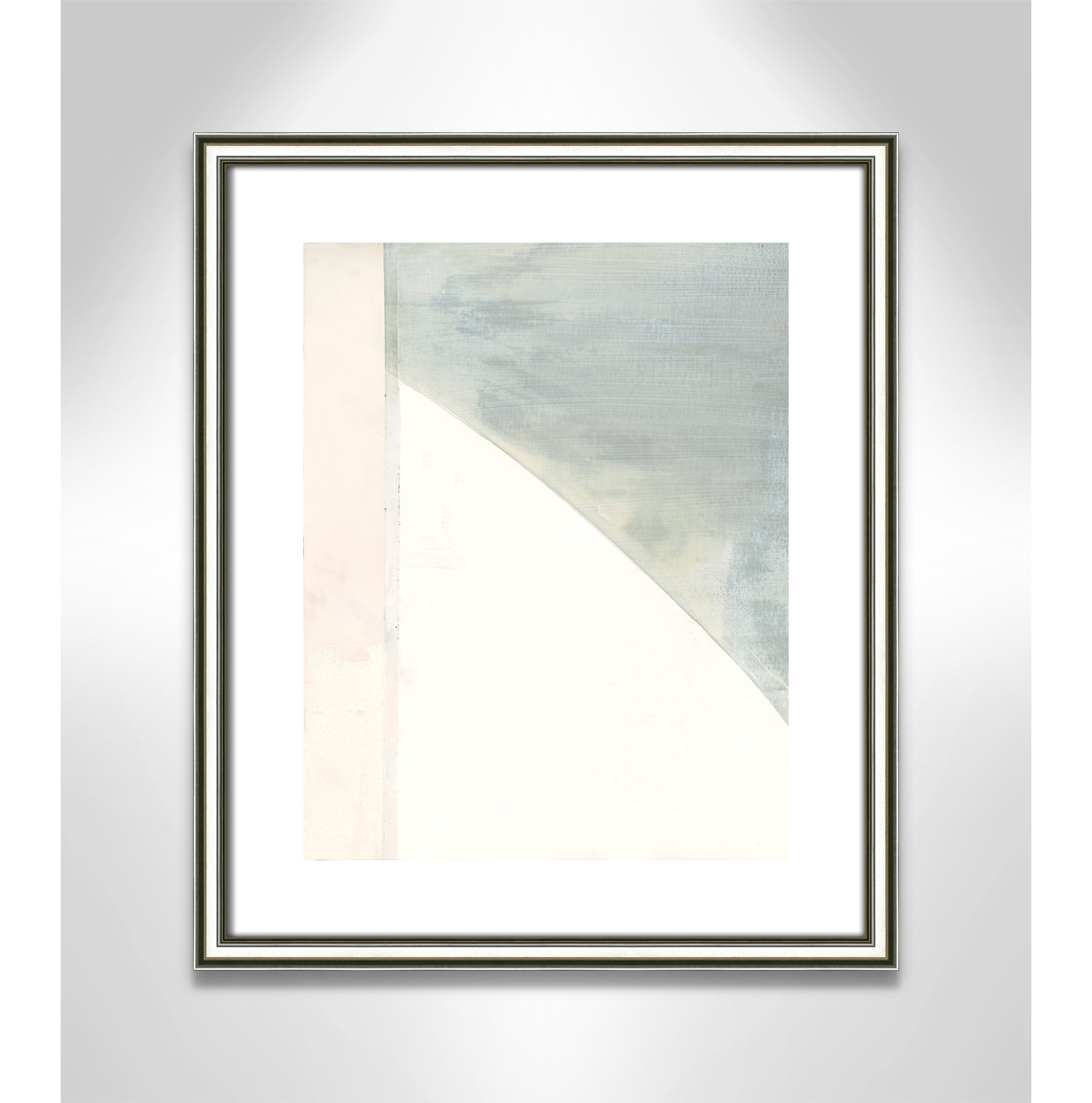 Alexandria "In Neutral I" Painting by Cartissi, 19" H x 16" W x 0.88" D, Silver Framed Paper