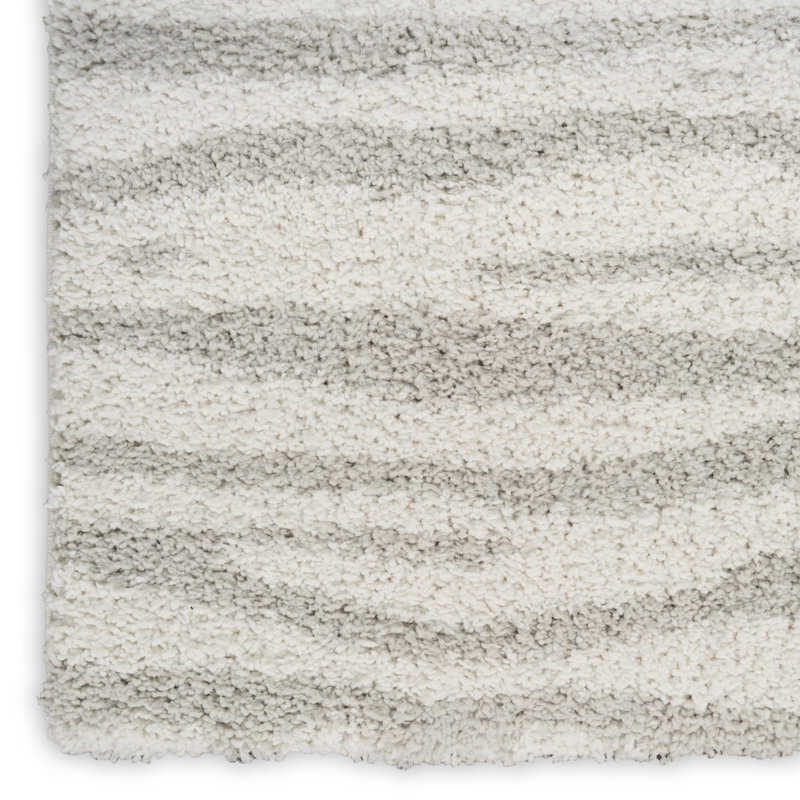 Wrought Studio™ Marhild Ivory Grey Modern Indoor Rug, Rectangle 7'10" x 9'10"