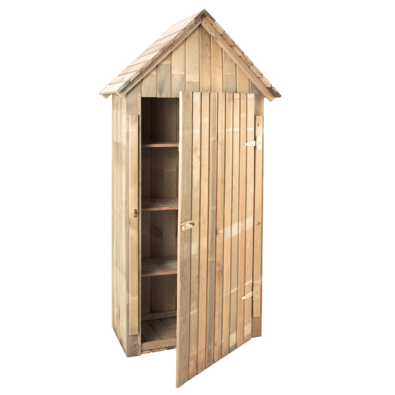 Akheelesh 6 ft. W x 1 ft. D Flat Storage Shed