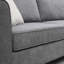 Canapé modulaire de 91 po x 91 po, gris avec rembourrage de 3 coussins, mousse confortable et rembourrage à ressorts ensachés, canapé modulaire en L à assemblage facile, forme de L 91 x 91 po, tissu d'ameublement, coussins, tissu à 100%