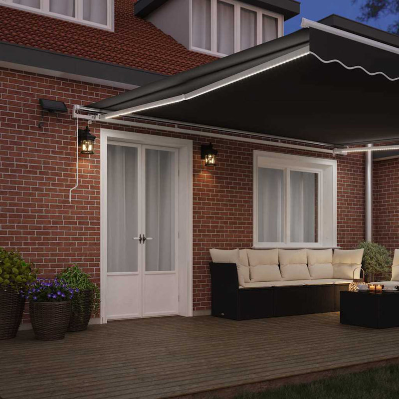 VidaXL 500cm W x 350cm D Retractable Door / Window Awning