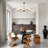 5-Light Dimmable Sputnik Modern Linear Chandelier-1362898842