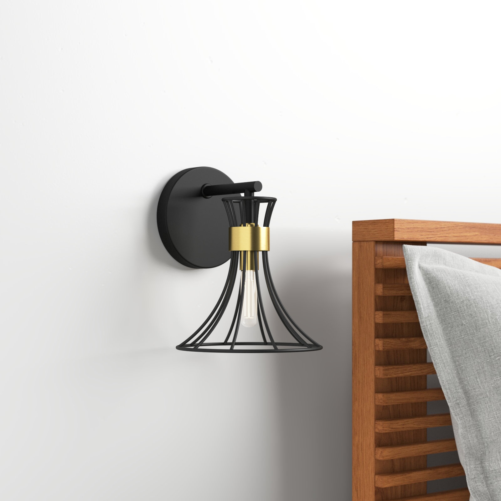 Xenia Single Light Dimmable Armed Sconce